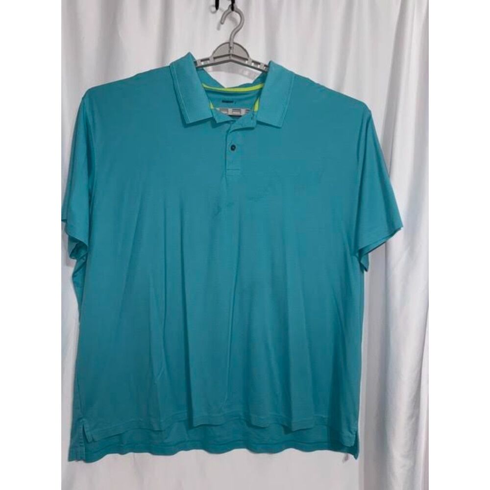 Men’s Big & Tall Teal Polo Shirt Sz. 5XLT– Harbor Bay HB From DXL